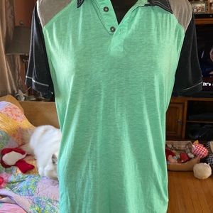 Buckle Black Mens Large Light Green Solid Shirt